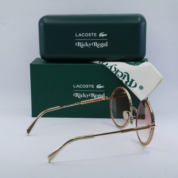 Final Price! Lacoste L252S Ricky Regal 712 Gold Pink Sunglasses - Picture 7 of 9